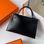 MINI KELLY BOX 89 NOIR PHW