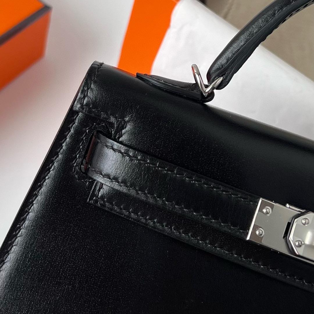 MINI KELLY BOX 89 NOIR PHW