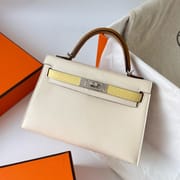 MINI KELLY EPSOM I2 NATA/1Z JAUNE POUSSIN/2S SESAME PHW