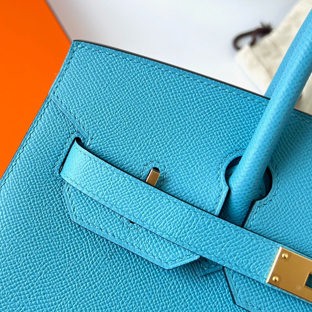 BIRKIN 30CM SELLIER EPSOM P3 BLEU DU NORD GHW