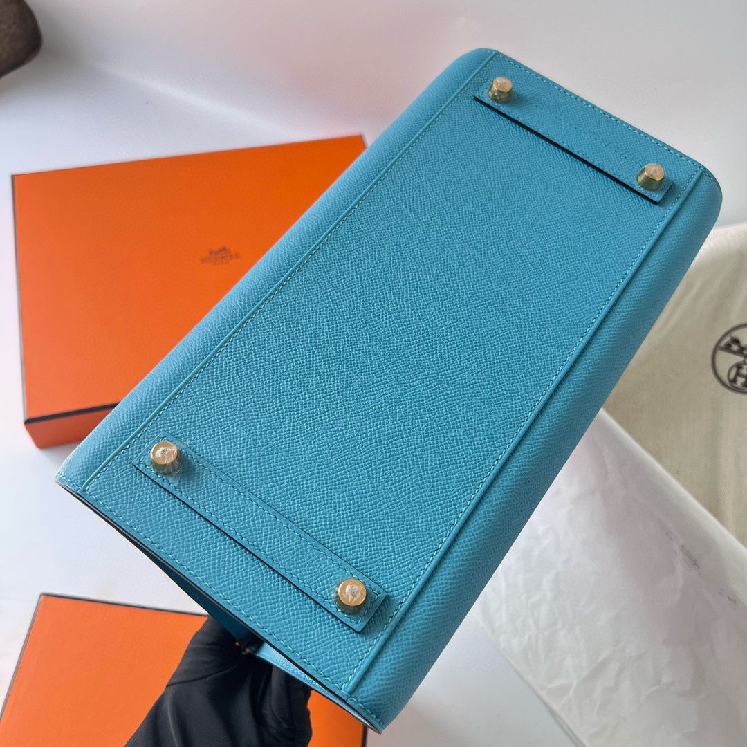 BIRKIN 30CM SELLIER EPSOM P3 BLEU DU NORD GHW
