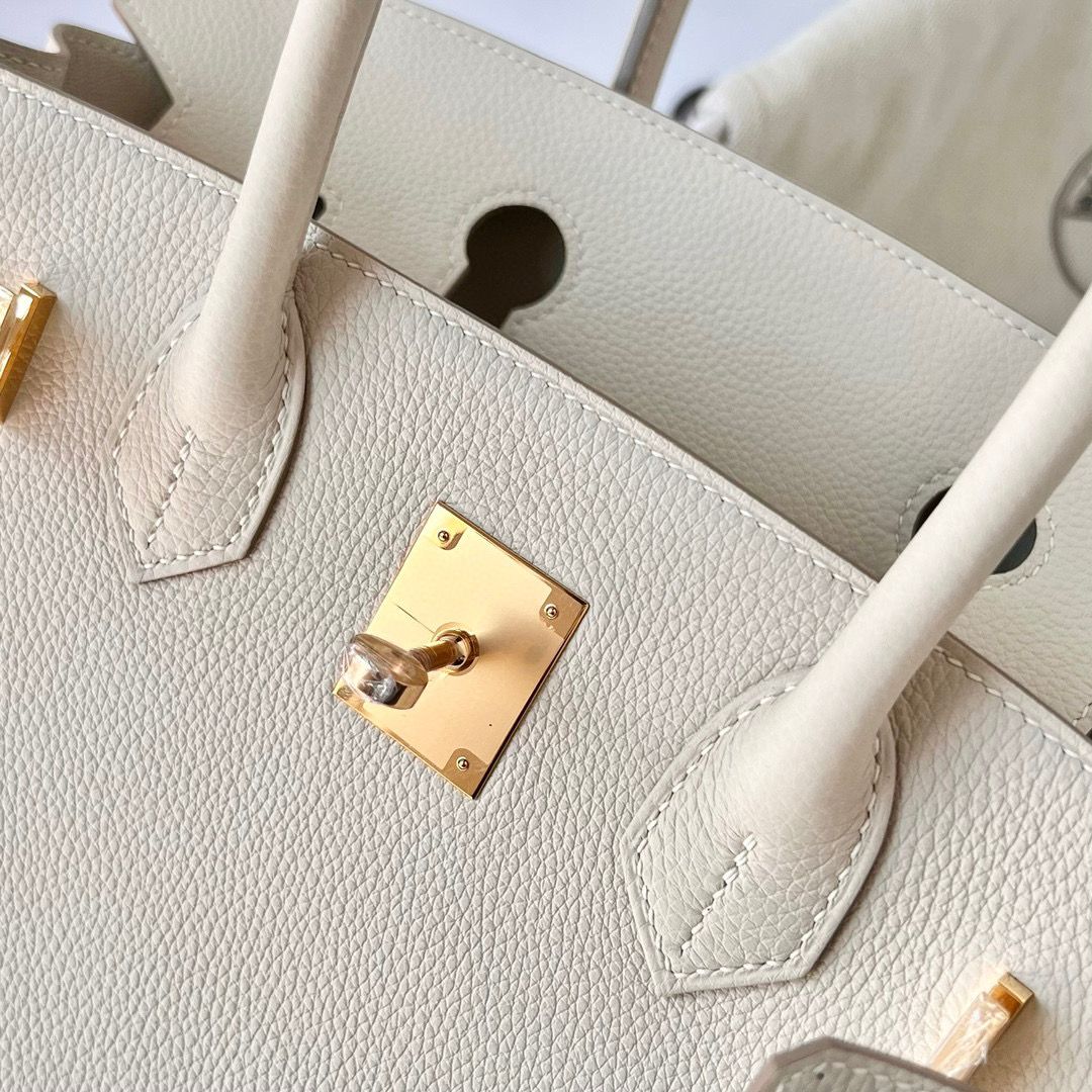 BIRKIN 30CM TAURILLON CLEMENCE 10 CRAIE GHW