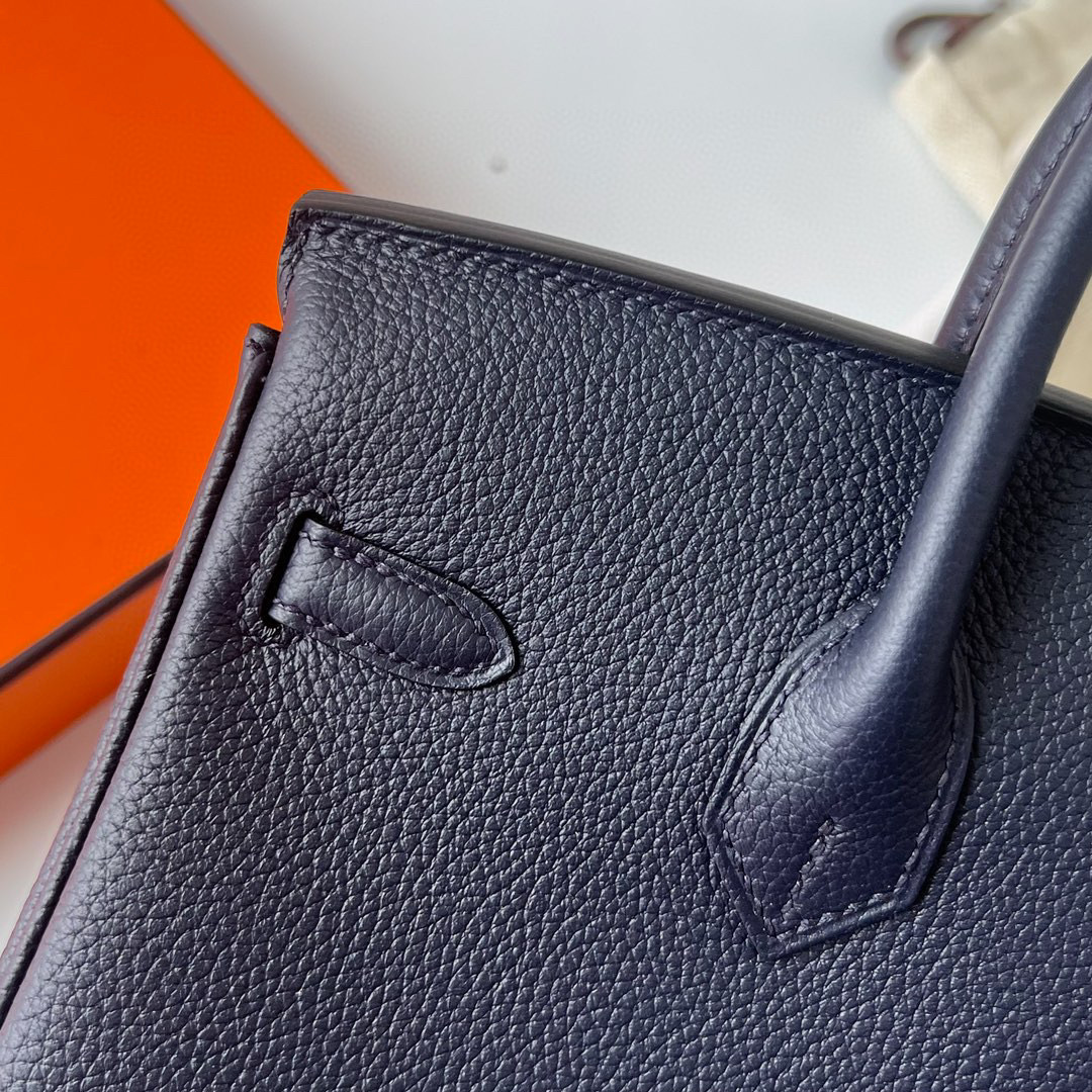 BIRKIN 25CM TAURILLON CLEMENCE 2Z BLUE NUIT GHW BIRKIN 25CM TAURILLON CLEMENCE 2Z BLUE NUIT GHW