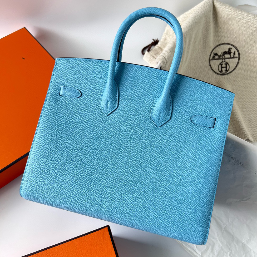 BIRKIN 25CM SELLIER EPSOM 7N CELESTE GHW BIRKIN 25CM SELLIER EPSOM 7N CELESTE GHW