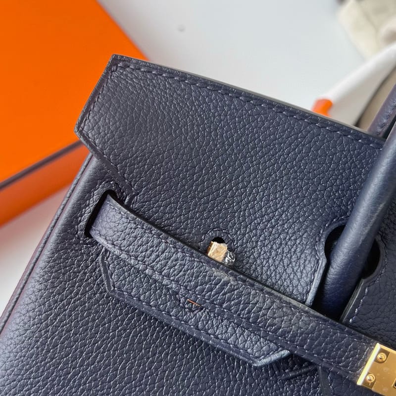BIRKIN 25CM TAURILLON CLEMENCE 2Z BLUE NUIT GHW