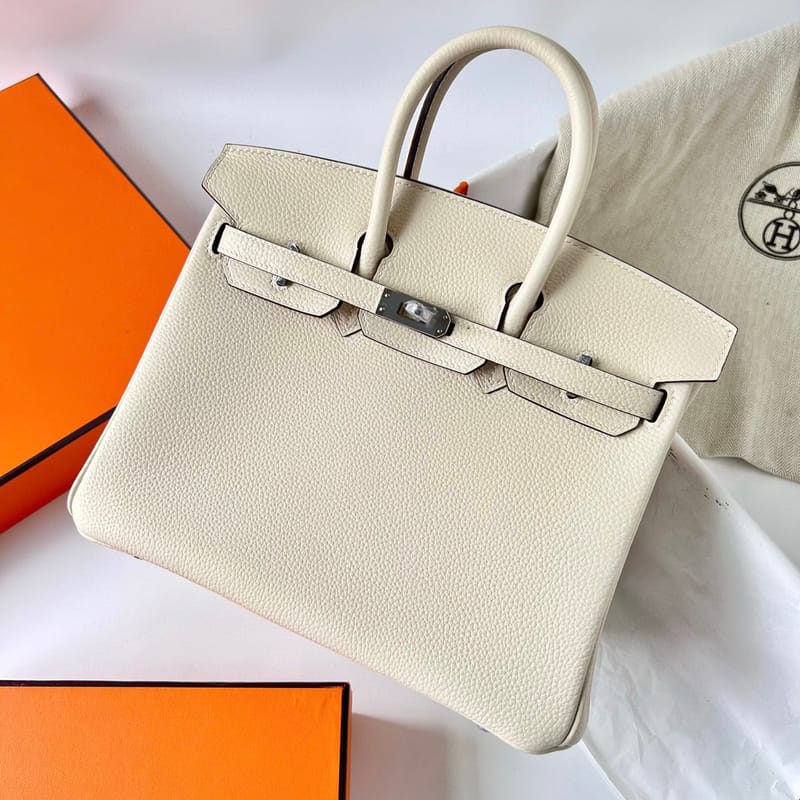 BIRKIN 25CM TOGO I2 NATA PHW
