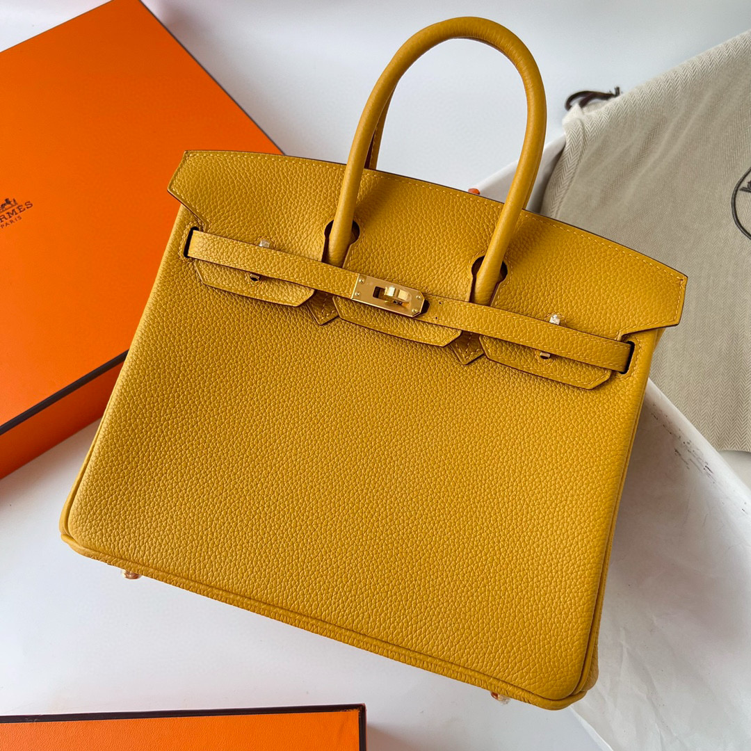 BIRKIN 25CM TAURILLON CLEMENCE 9D JAUNE AMBE GHW BIRKIN 25CM TAURILLON CLEMENCE 9D JAUNE AMBE GHW