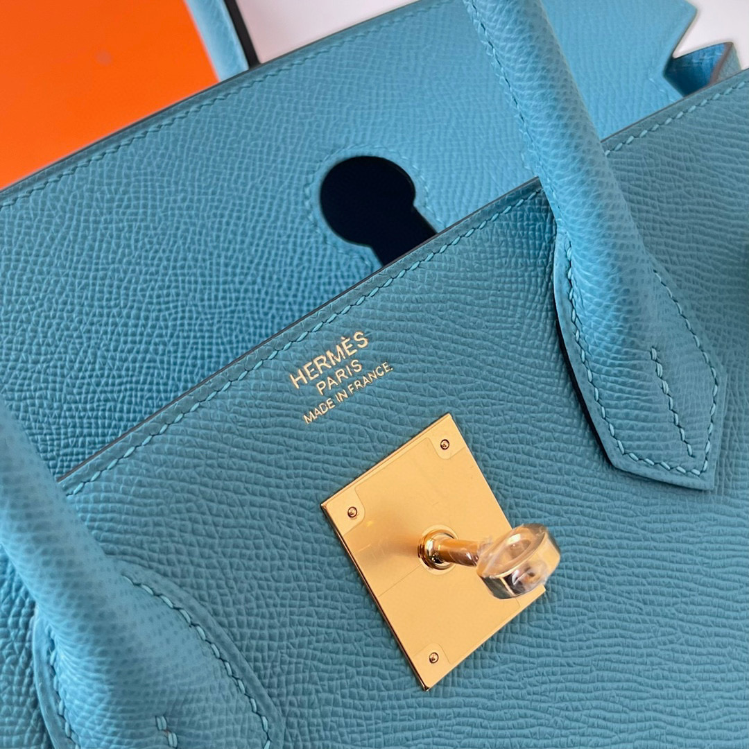 BIRKIN 30CM SELLIER EPSOM P3 BLEU DU NORD GHW