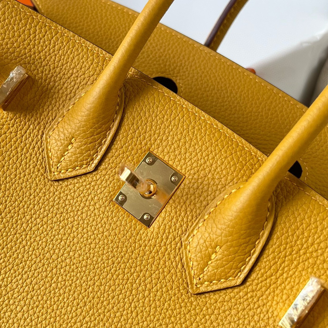 BIRKIN 25CM TAURILLON CLEMENCE 9D JAUNE AMBE GHW BIRKIN 25CM TAURILLON CLEMENCE 9D JAUNE AMBE GHW