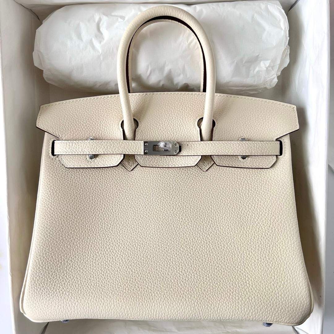 BIRKIN 25CM TAURILLON CLEMENCE I2 NATA PHW