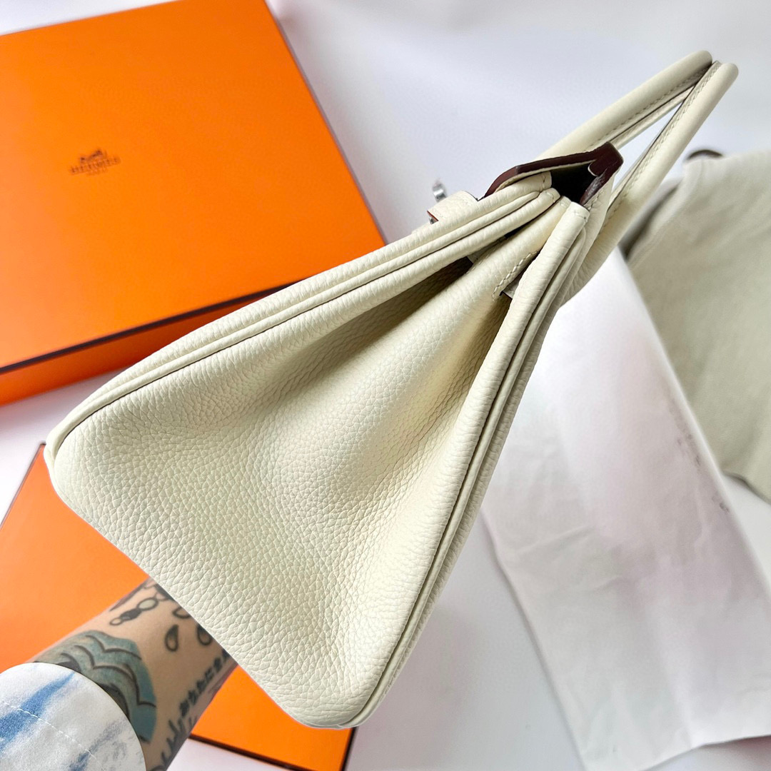 BIRKIN 25CM TAURILLON CLEMENCE I2 NATA PHW