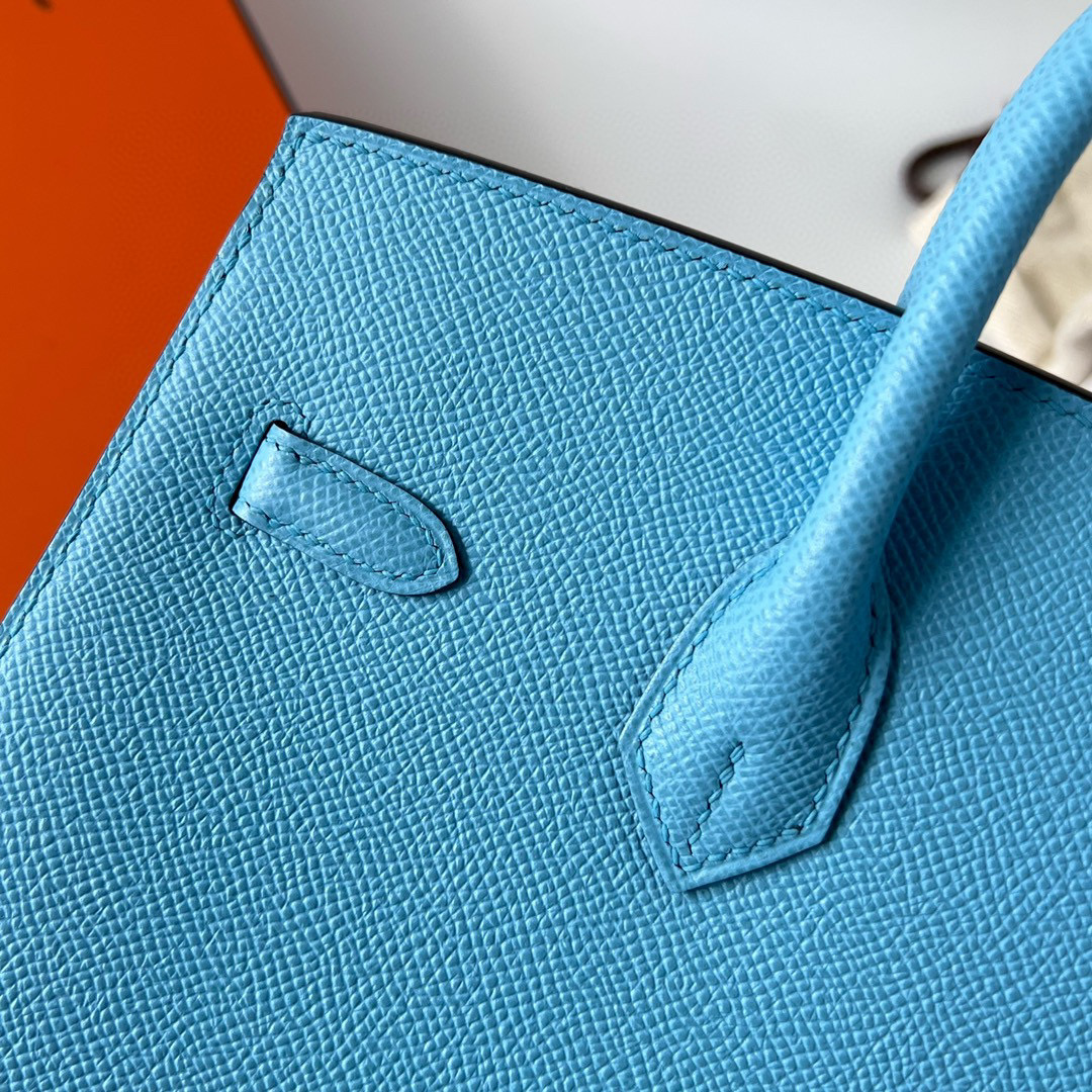 BIRKIN 25CM SELLIER EPSOM 7N CELESTE GHW BIRKIN 25CM SELLIER EPSOM 7N CELESTE GHW