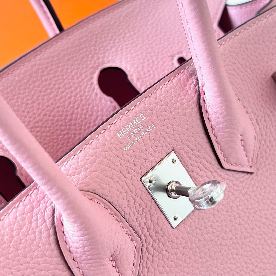 BIRKIN 25CM TAURILLON CLEMENCE 3Q ROSE SAIURA PHW BIRKIN 25CM TAURILLON CLEMENCE 3Q ROSE SAIURA PHW