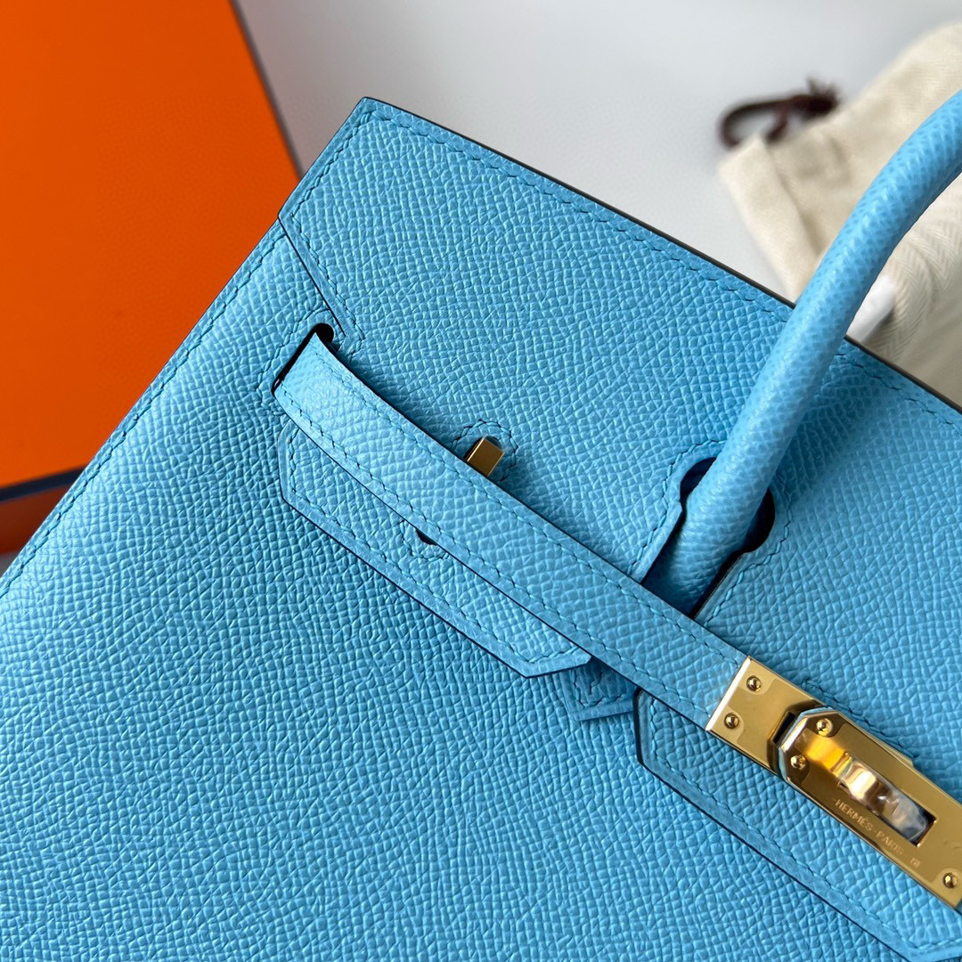 BIRKIN 25CM SELLIER EPSOM 7N CELESTE GHW BIRKIN 25CM SELLIER EPSOM 7N CELESTE GHW