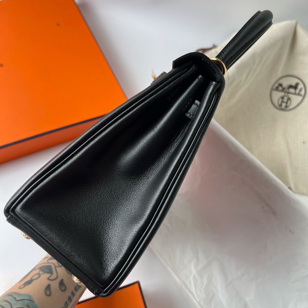 KELLY 25CM SWIFT 89 NOIR GHW