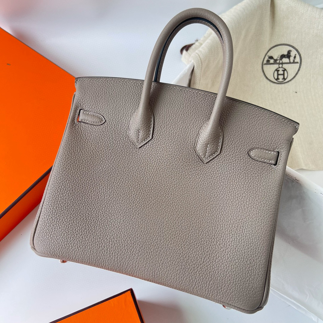 BIRKIN 25CM TAURILLON CLEMENCE M8 GRIS ASPHALTE PHW BIRKIN 25CM TAURILLON CLEMENCE M8 GRIS ASPHALTE PHW