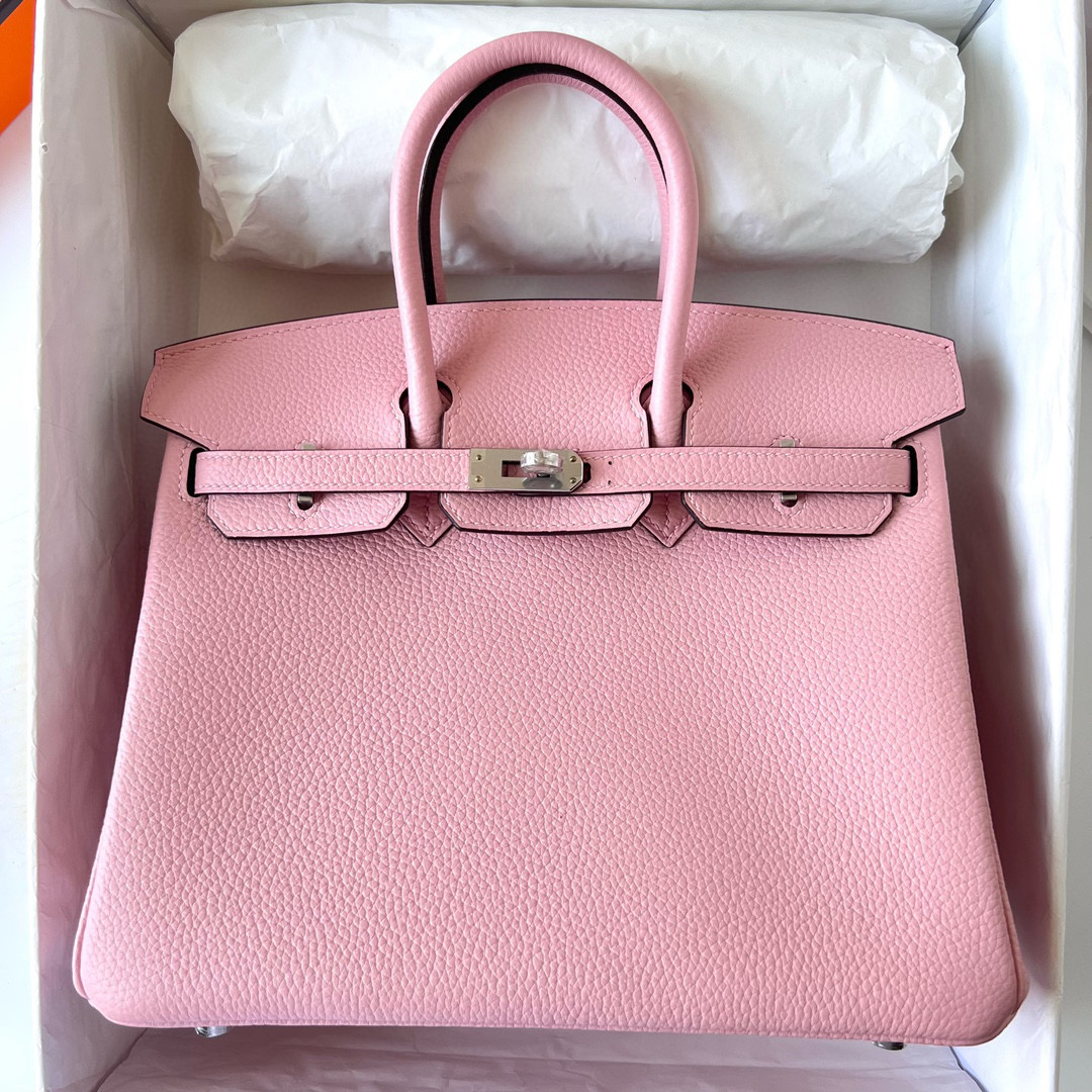 BIRKIN 25CM TAURILLON CLEMENCE 3Q ROSE SAIURA PHW BIRKIN 25CM TAURILLON CLEMENCE 3Q ROSE SAIURA PHW