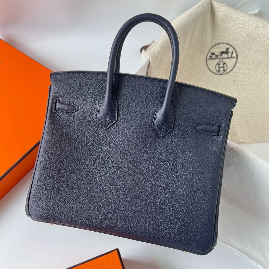 BIRKIN 25CM TAURILLON CLEMENCE 2Z BLUE NUIT GHW
