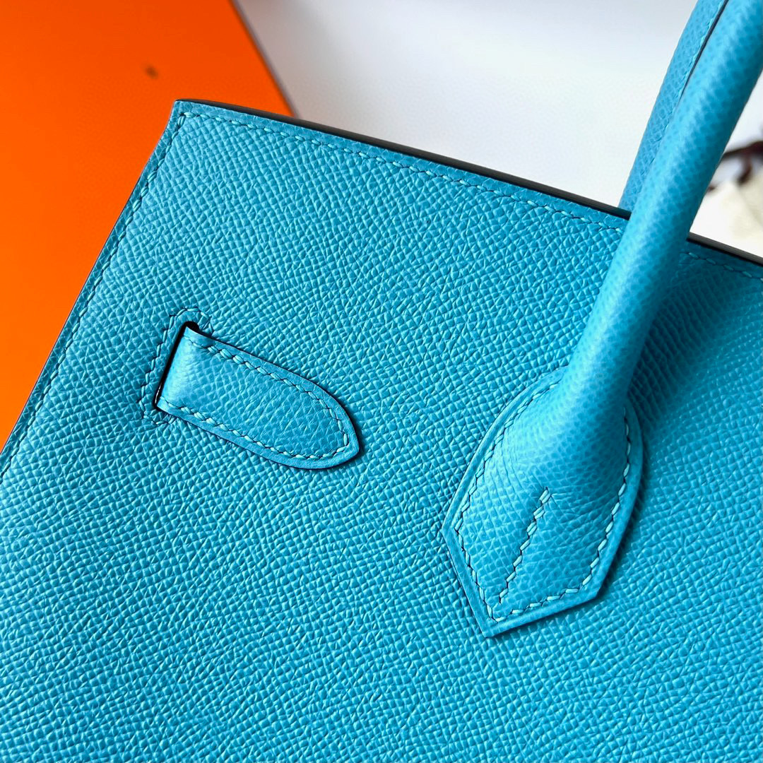 BIRKIN 30CM SELLIER EPSOM P3 BLEU DU NORD GHW