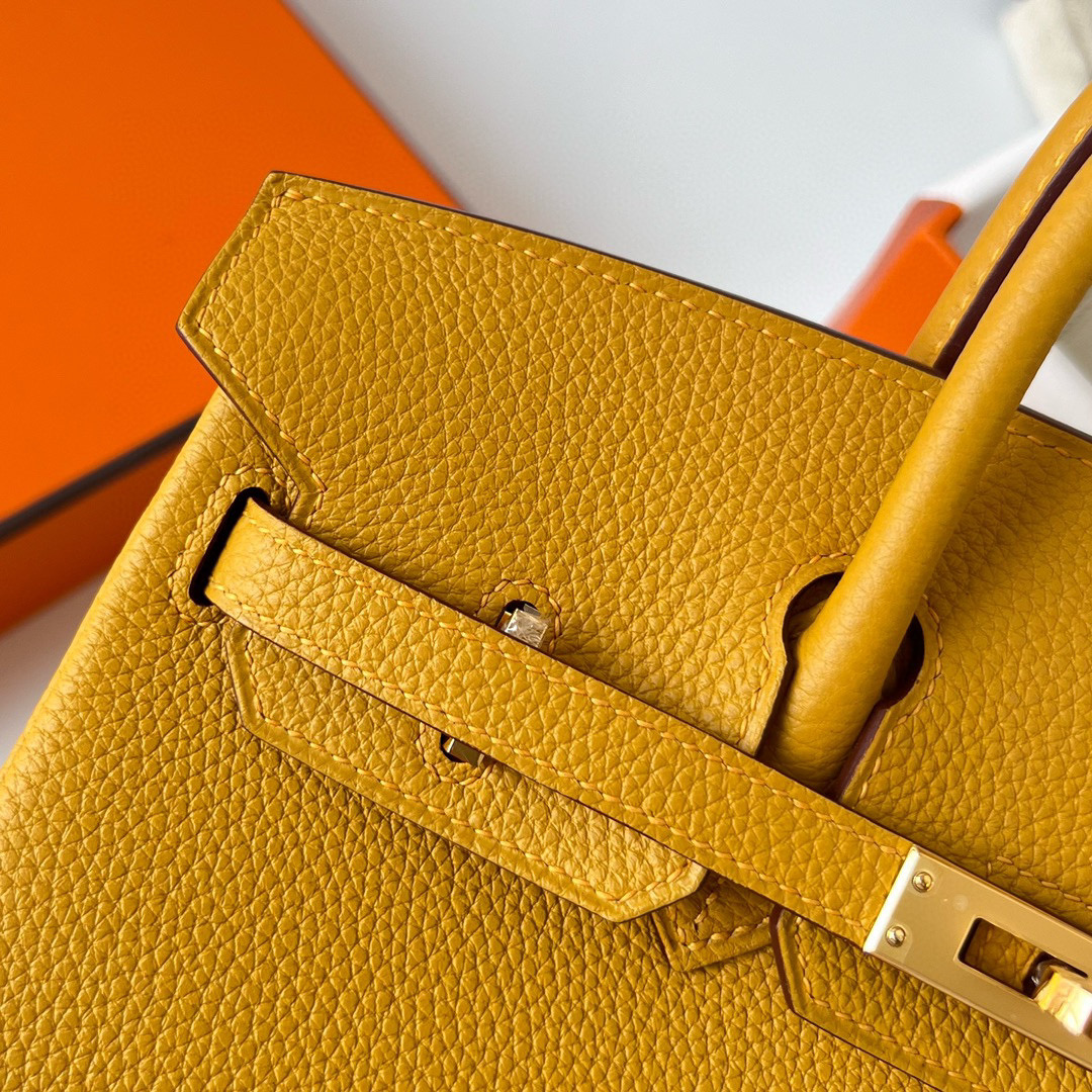 BIRKIN 25CM TAURILLON CLEMENCE 9D JAUNE AMBE GHW BIRKIN 25CM TAURILLON CLEMENCE 9D JAUNE AMBE GHW