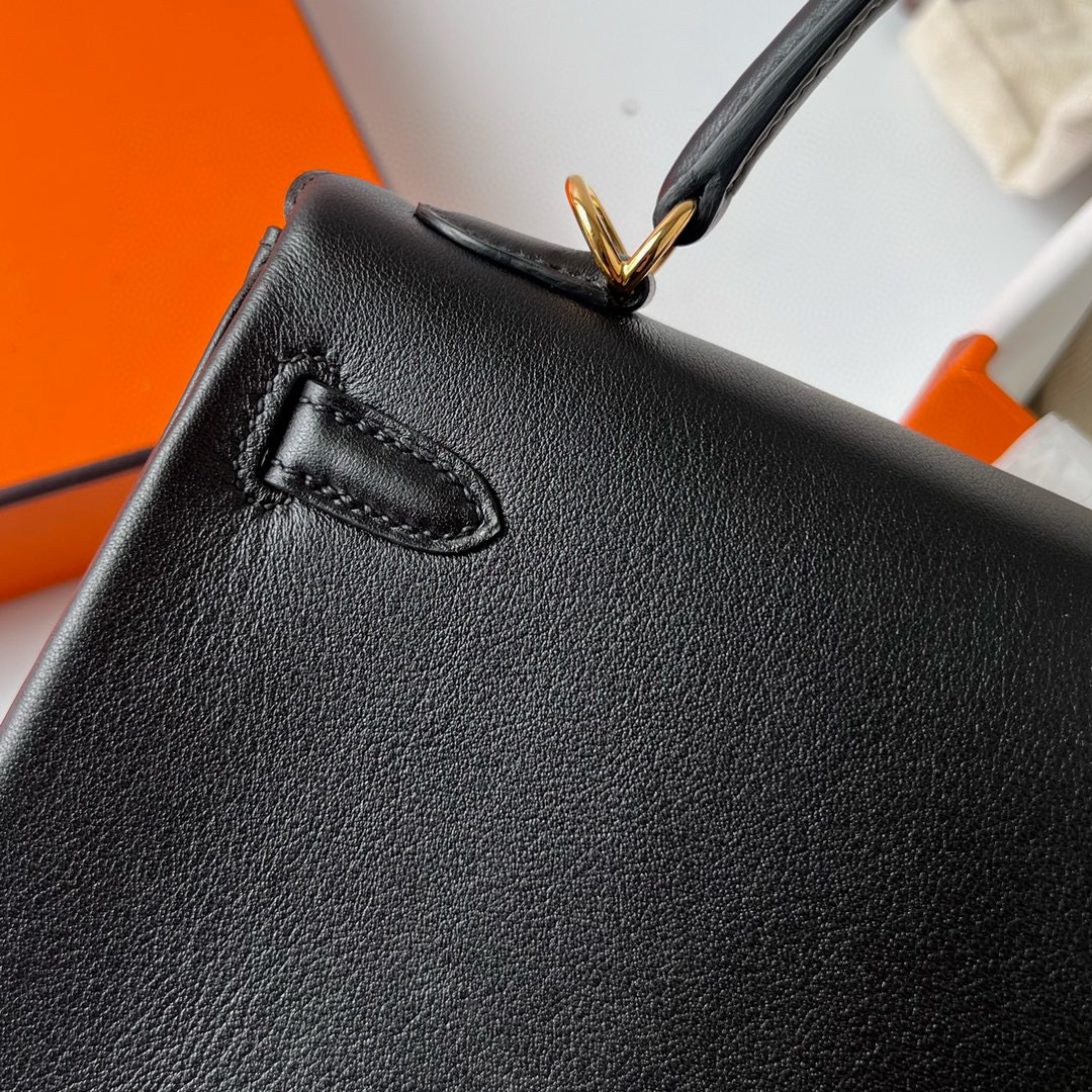 KELLY 25CM SWIFT 89 NOIR GHW