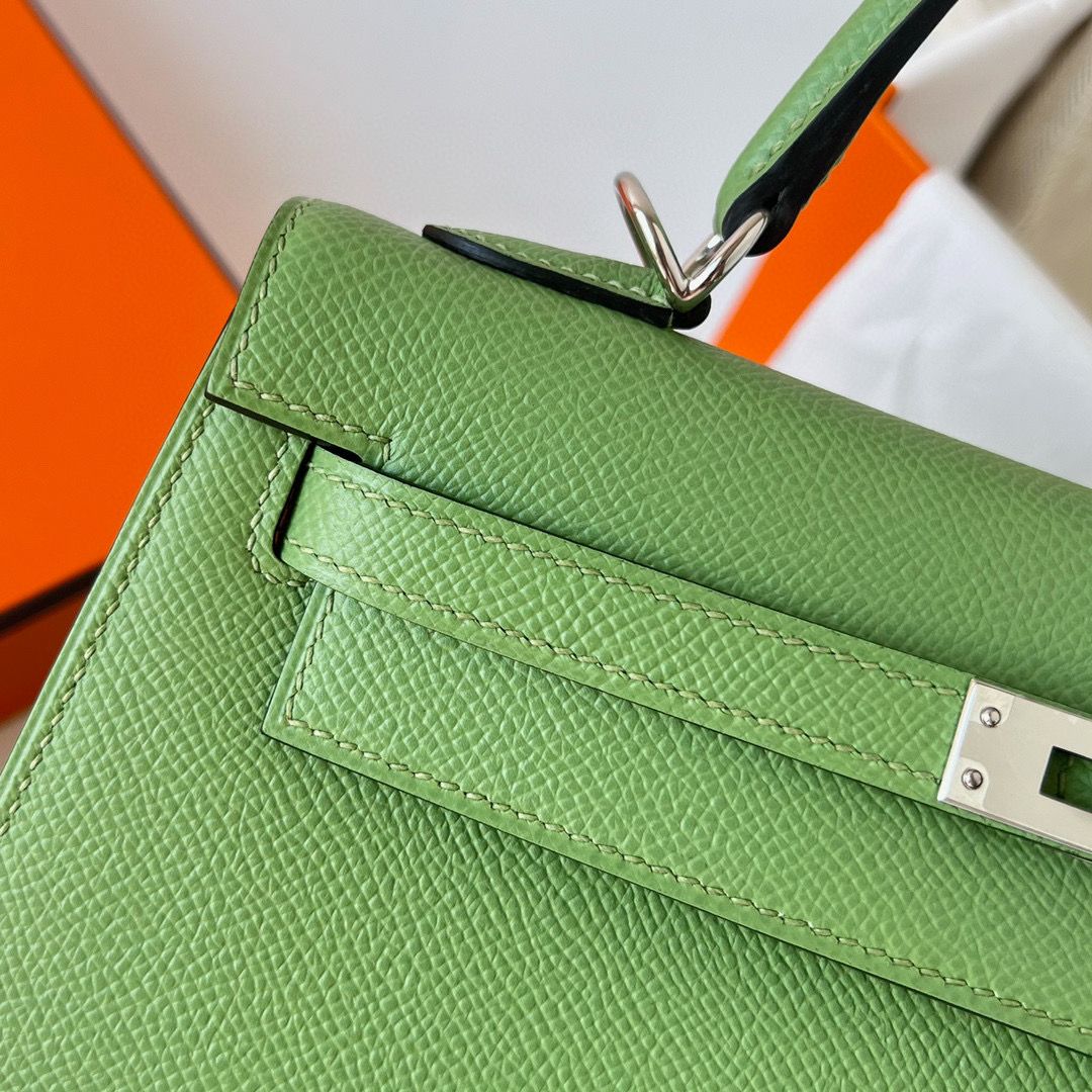 KELLY 25CM SELLIER EPSOM  PHW
