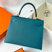 KELLY 25CM SELLIER EPSOM W0 VERT BOSPHORE GHW