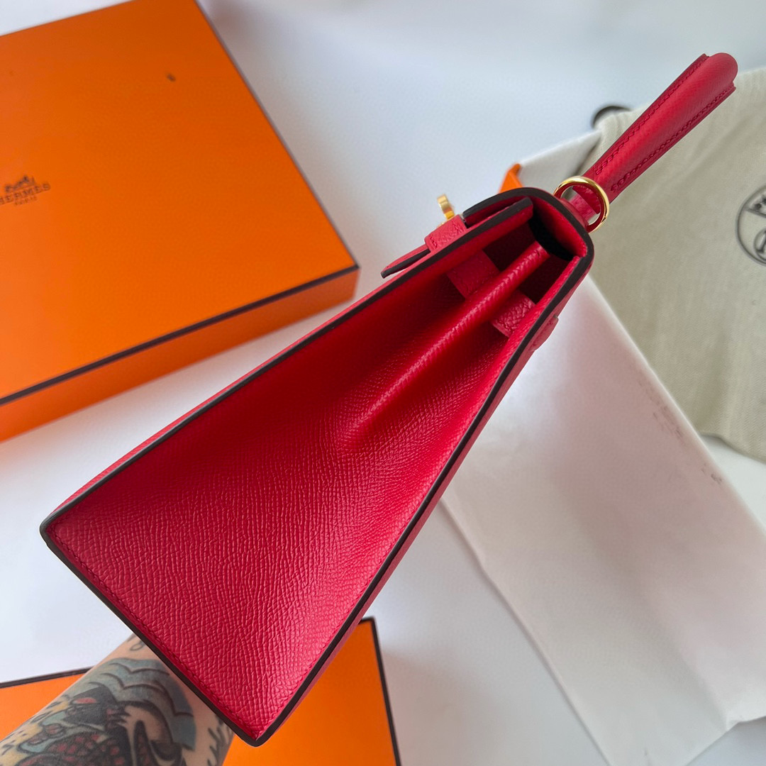 KELLY 25CM SELLIER EPSOM Q5 ROSE CASAQUE GHW KELLY 25CM SELLIER EPSOM Q5 ROSE CASAQUE GHW