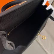 KELLY 25CM TOGO 89 NOIR GHW