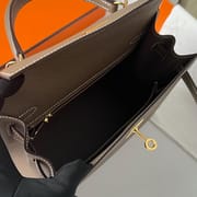 KELLY 25CM SELLIER EPSOM 18 ETOUPE GHW