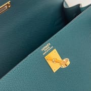 KELLY 25CM SELLIER EPSOM W0 VERT BOSPHORE GHW