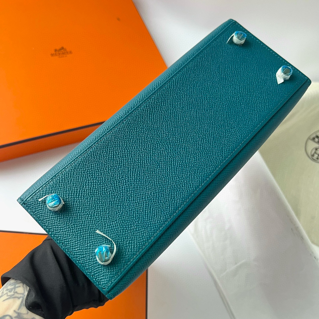 KELLY 25CM SELLIER EPSOM W0 VERT BOSPHORE GHW KELLY 25CM SELLIER EPSOM W0 VERT BOSPHORE GHW