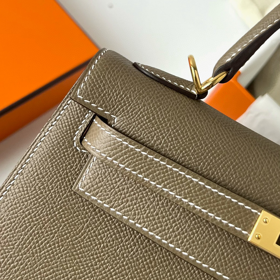 KELLY 25CM SELLIER EPSOM 18 ETOUPE GHW KELLY 25CM SELLIER EPSOM 18 ETOUPE GHW