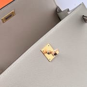 KELLY 25CM SELLIER EPSOM 10 CRAIE/18 ETOUPE GHW