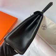 KELLY 25CM TOGO 89 NOIR PHW