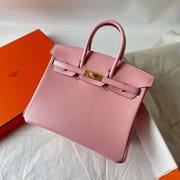 BIRKIN CHEVRE 3Q NEW PINK GOLD HARDWARE 25CM FULL HANDMADE GHW