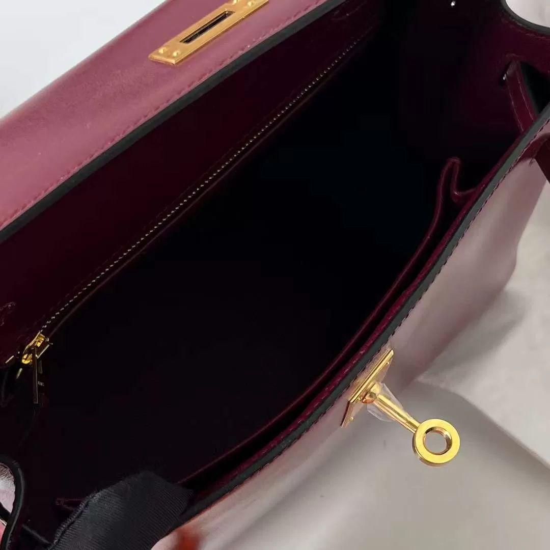 KELLY BOX CK55 EOUGH H GOLD HARDWARE 25CM FULL HANDMADE GHW