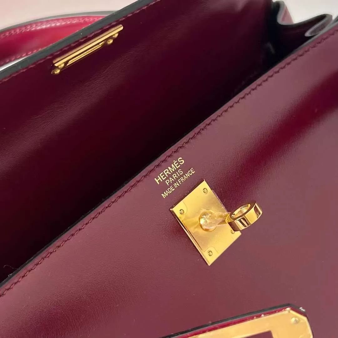 KELLY BOX CK55 EOUGH H GOLD HARDWARE 25CM FULL HANDMADE GHW