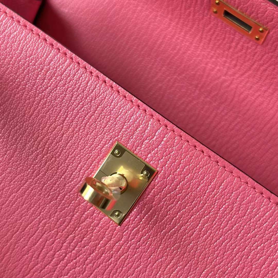 KELLY CHEVER 8W NEW LIPSTICK PINK GOLD HARDWARE GHW 25CM FULL HANDMADE