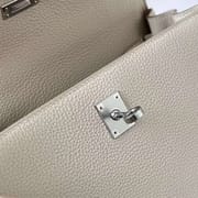 KELLY TOGO CK10 CREAMY WHITE SILVER HARDWARE PHW 25CM FULL HANDMADE
