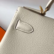 KELLY TOGO CK10 CREAMY WHITE GOLD HARDWARE GHW 28CM FULL HANDMADE
