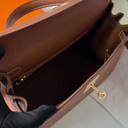 KELLY TOGO CK37 GOLDEN BROWN GOLD HARDWARE GHW 28CM FULL HANDMADE