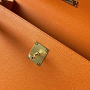 KELLY EPSOM 9J ORANGE GOLD HARDWARE 32CM FULL HANDMADE GHW