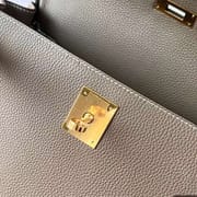 KELLY TOGO CK18 ETOUPE GREY GOLD HARDWARE GHW 28CM FULL HANDMADE