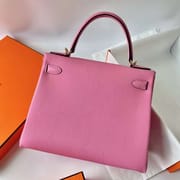 KELLY TOGO 5P SAKURA PINK GOLD HARDWARE GHW 28CM FULL HANDMADE