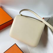CONSTANCE EPSOM CK10 CRAIE WHITE GOLD HARDWARE GHW 18CM FULL HANDMADE