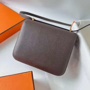 CONSTANCE EPSOM CK47 CHOCOLATE GOLD HARDWARE GHW 18CM FULL HANDMADE