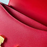 CONSTANCE EPSOM Q5 BRIGHT RED GOLD HARDWARE GHW 18CM FULL HANDMADE