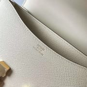 CONSTANCE EPSOM CK10 CRAIE WHITE GOLD HARDWARE GHW 18CM FULL HANDMADE