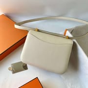 CONSTANCE 24CM EPSOM CK10 CREAMY WHITE GOLD HARDWARE FULL HANDMADE GHW